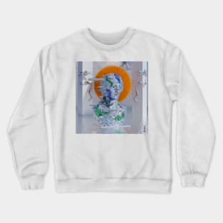 ANTIQUE SCULPTURE. APHRODITE. WEBPUNK STYLE. GLITCH 3D DIGITAL ART Crewneck Sweatshirt